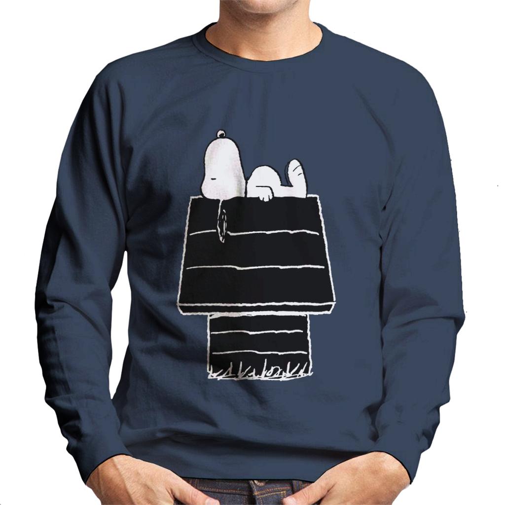 Peanuts Snoopy Black And White Kennel Men's Sweatshirt product image 4