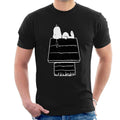 Peanuts Snoopy Black And White Kennel Men's T-Shirt product image 1