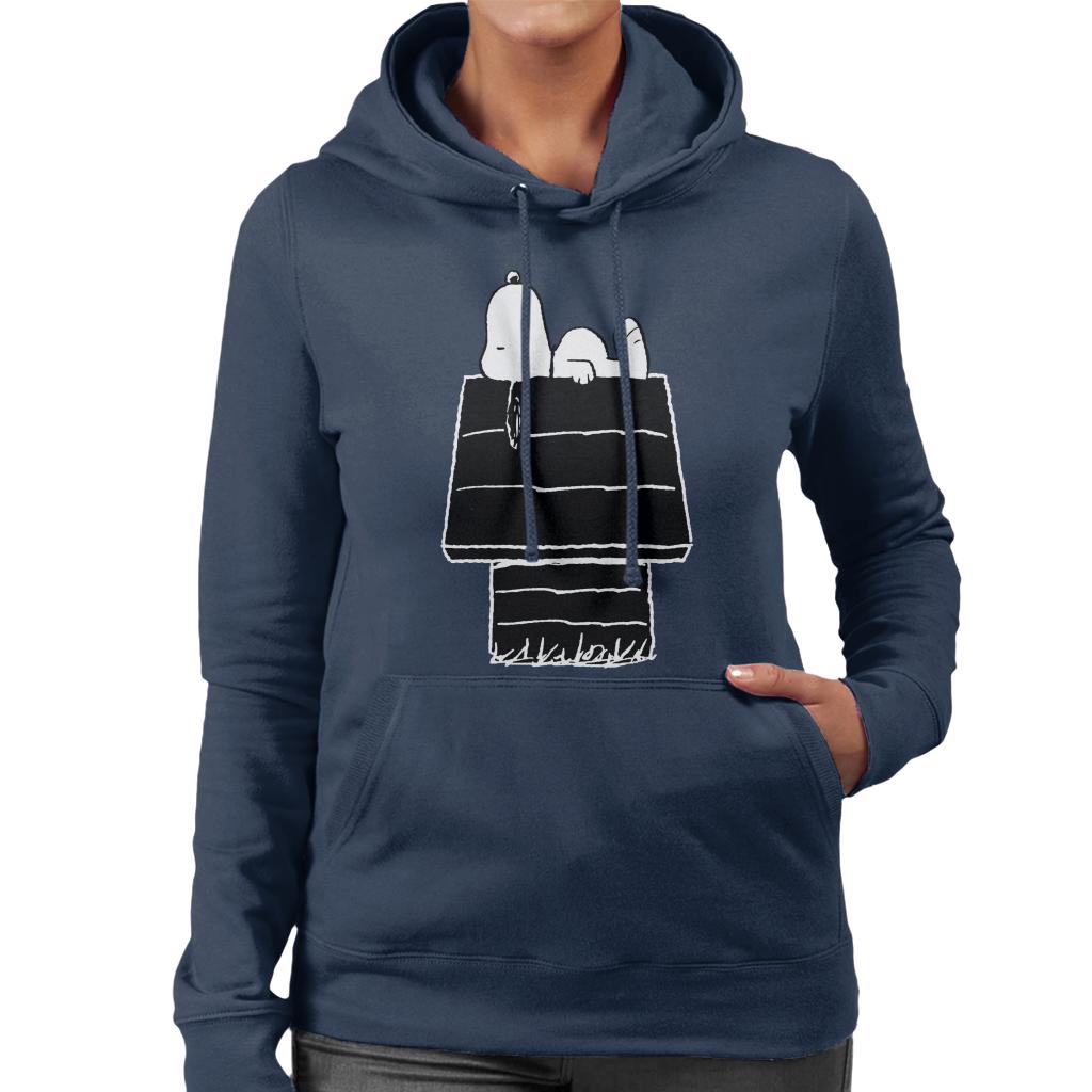 Peanuts Snoopy Black And White Kennel Women's Hooded product image 4