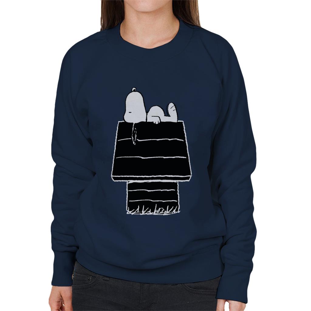 Peanuts Snoopy Black And White Kennel Women's Sweatshirt product image 4