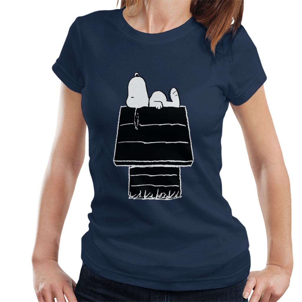 Peanuts Snoopy Black And White Kennel Women's T-Shirt product image 4