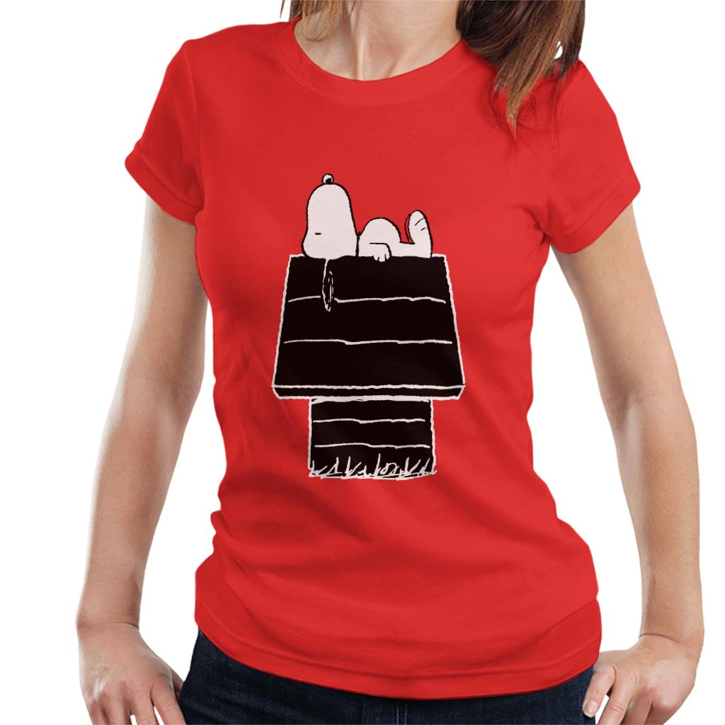 Peanuts Snoopy Black And White Kennel Women's T-Shirt product image 6