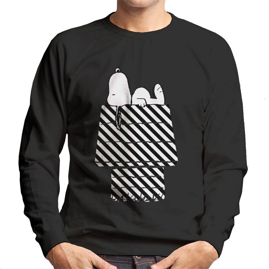 Peanuts Snoopy Black And White Stripe Kennel Men's product image 1