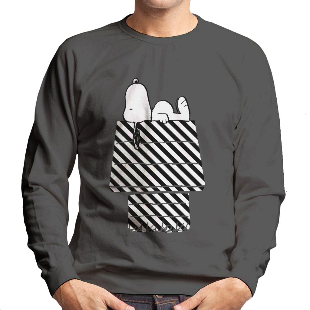 Peanuts Snoopy Black And White Stripe Kennel Men's product image 4