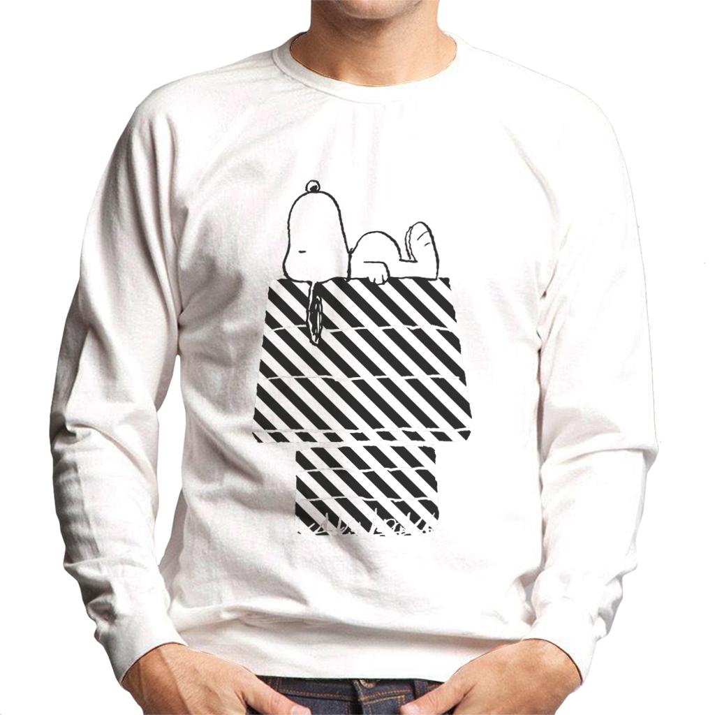 Peanuts Snoopy Black And White Stripe Kennel Men's product image 6
