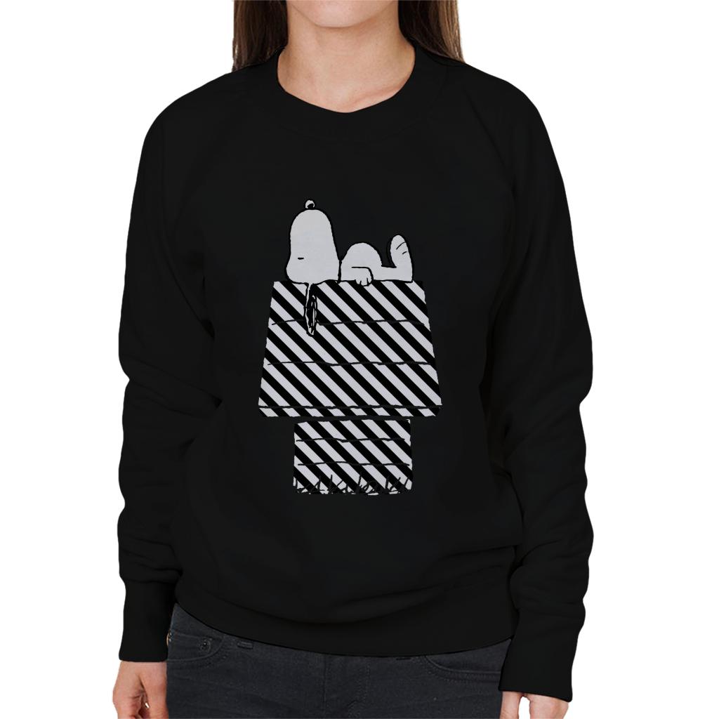 Peanuts Snoopy Black And White Stripe Kennel Women's product image 1