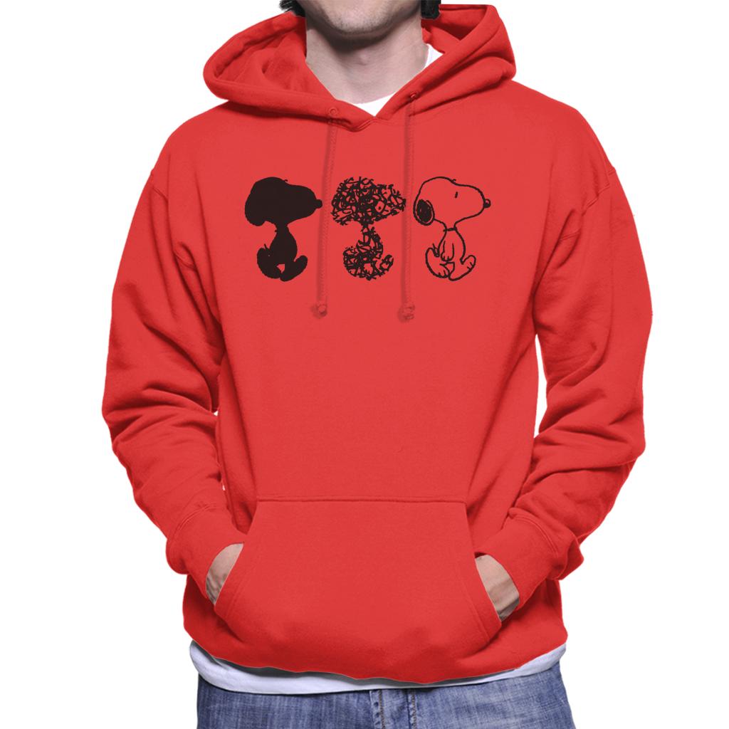 Peanuts Snoopy Black And White Trio Men's Hooded Sweatshirt product image 6