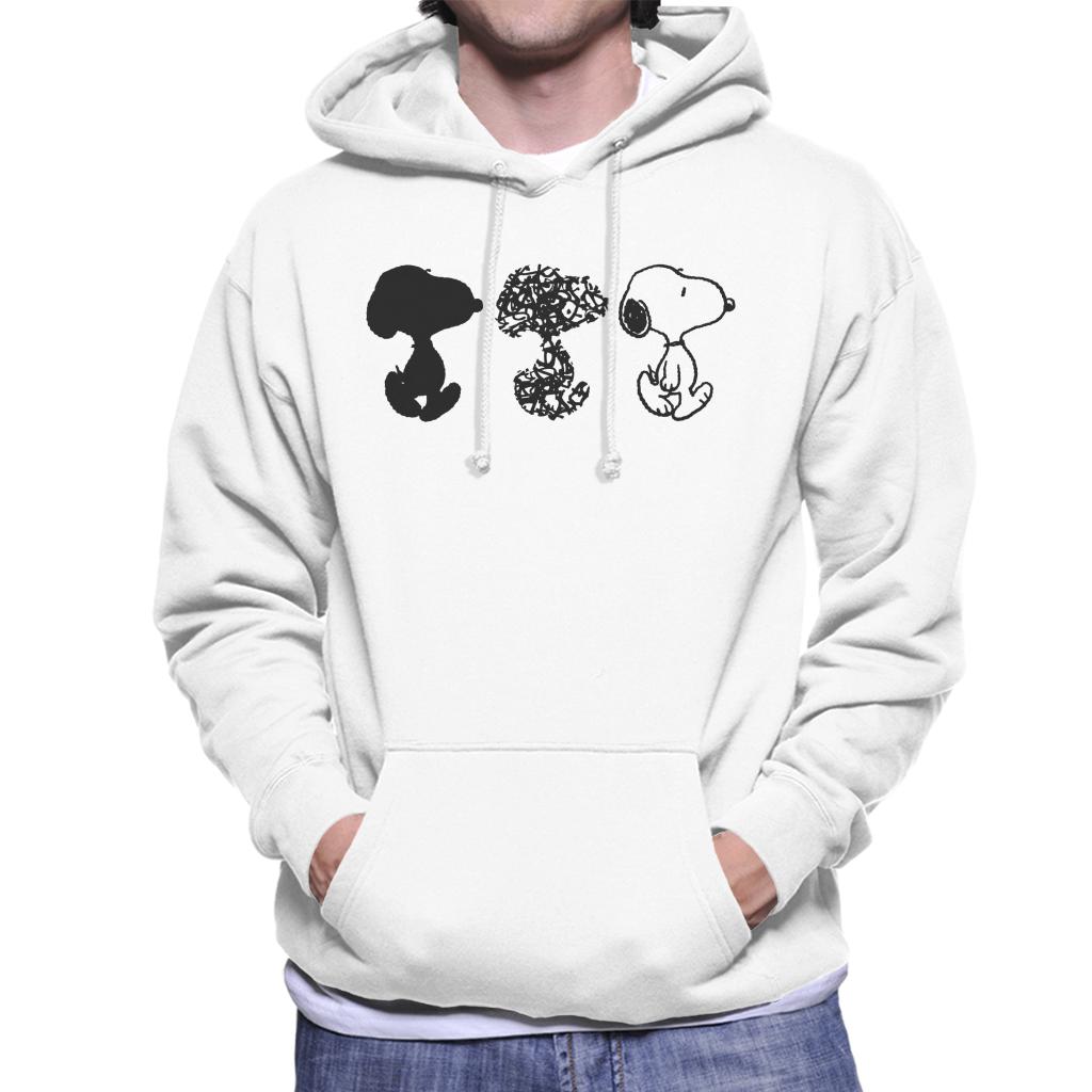 Peanuts Snoopy Black And White Trio Men's Hooded Sweatshirt product image 4