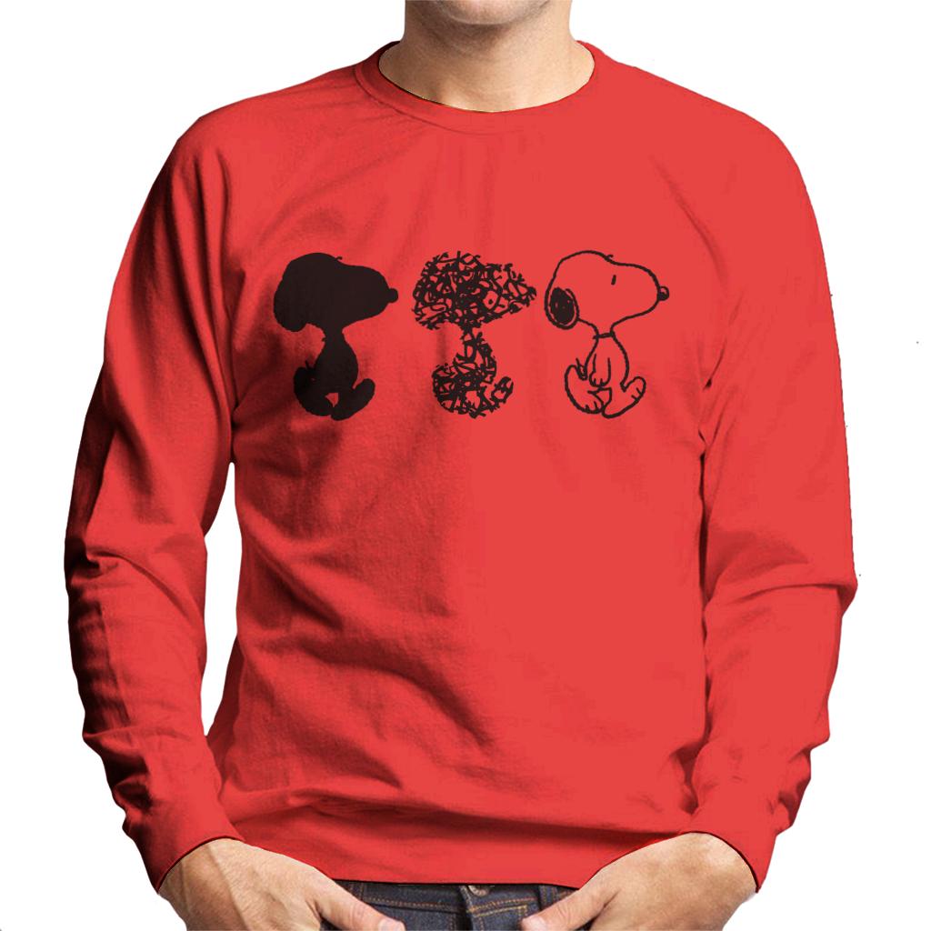 Peanuts Snoopy Black And White Trio Men's Sweatshirt product image 6
