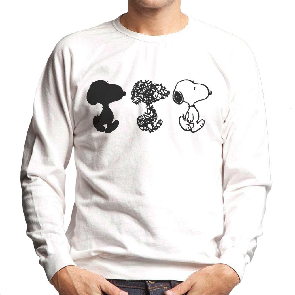 Peanuts Snoopy Black And White Trio Men's Sweatshirt product image 4