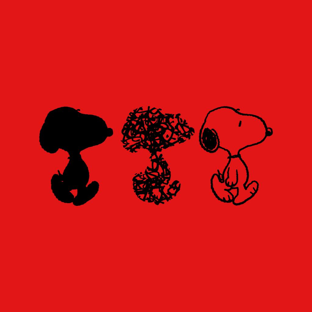 Peanuts Snoopy Black And White Trio Women's Hooded product image 7