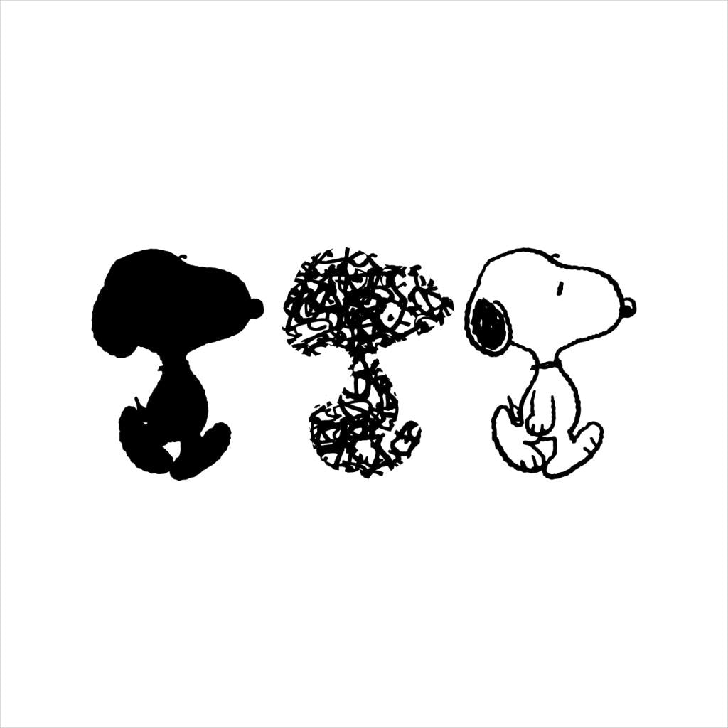 Peanuts Snoopy Black And White Trio Men's Hooded Sweatshirt product image 5