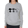 Peanuts Snoopy Black And White Trio Women's Sweatshirt product image 1