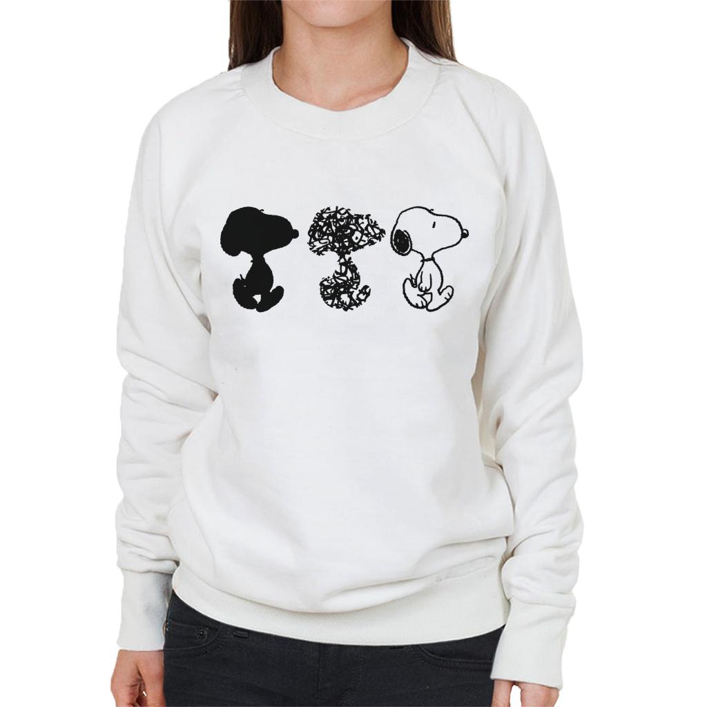 Peanuts Snoopy Black And White Trio Women's Sweatshirt product image 4