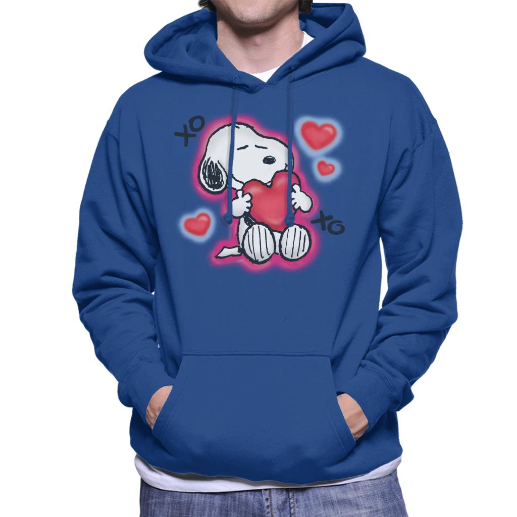 Peanuts Snoopy Hugging Love Heart Xo Men's Hooded Sweatshirt product image 4