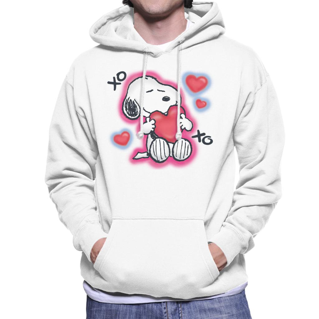 Peanuts Snoopy Hugging Love Heart Xo Men's Hooded Sweatshirt product image 1