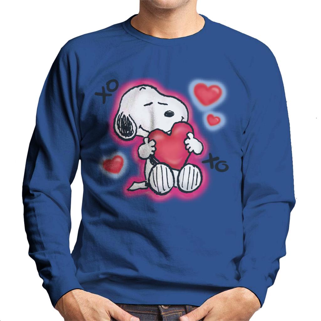Peanuts Snoopy Hugging Love Heart Xo Men's Sweatshirt product image 4