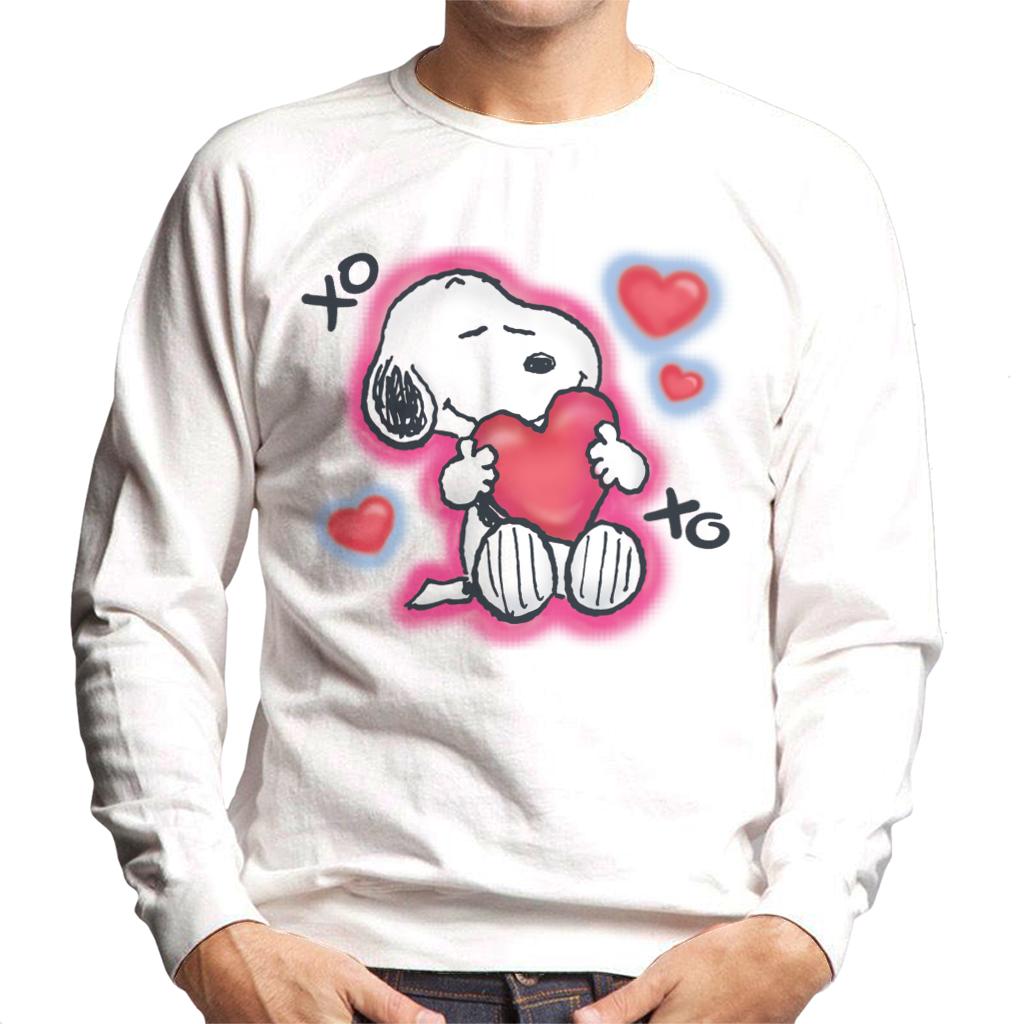 Peanuts Snoopy Hugging Love Heart Xo Men's Sweatshirt product image 1