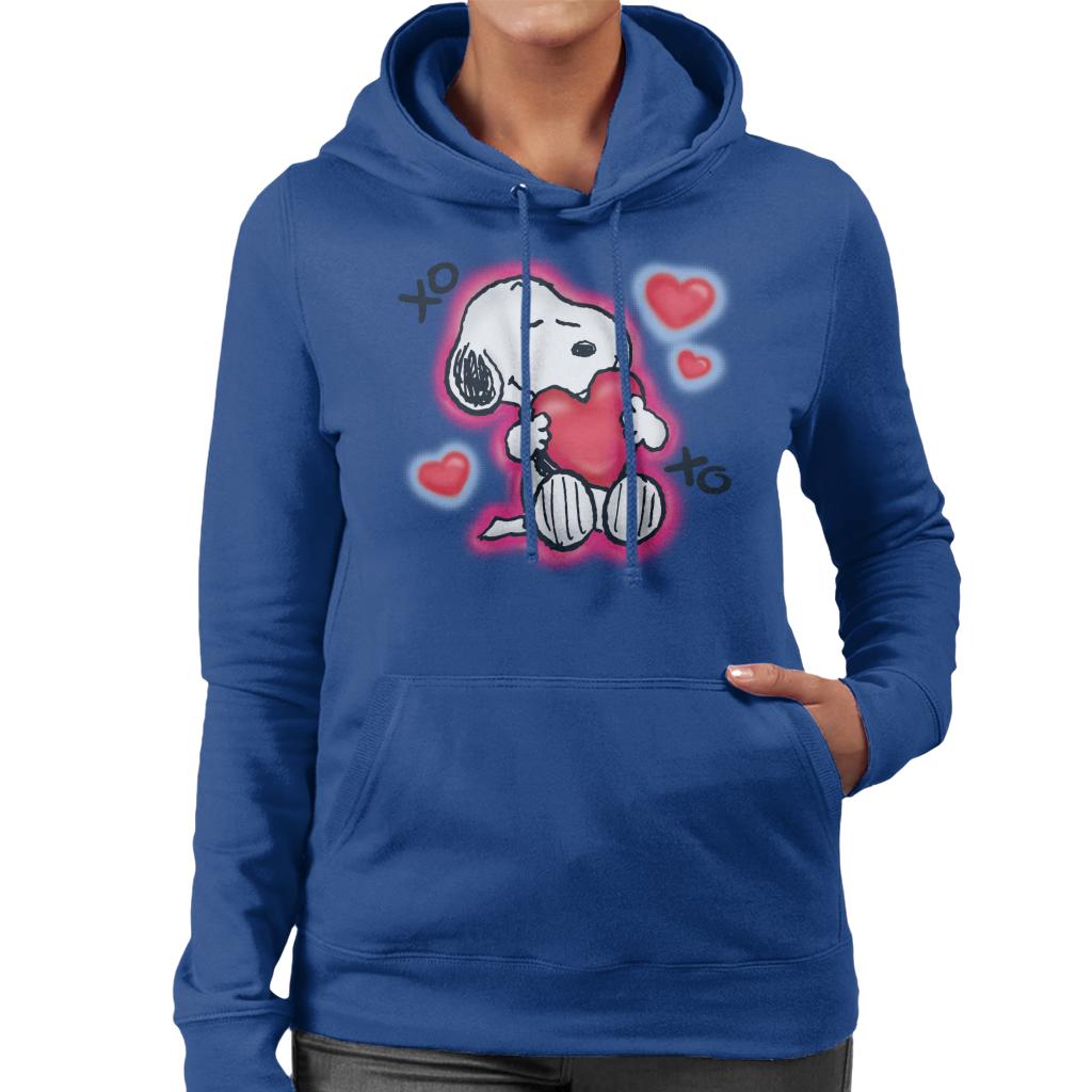 Peanuts Snoopy Hugging Love Heart Xo Women's Hooded product image 4