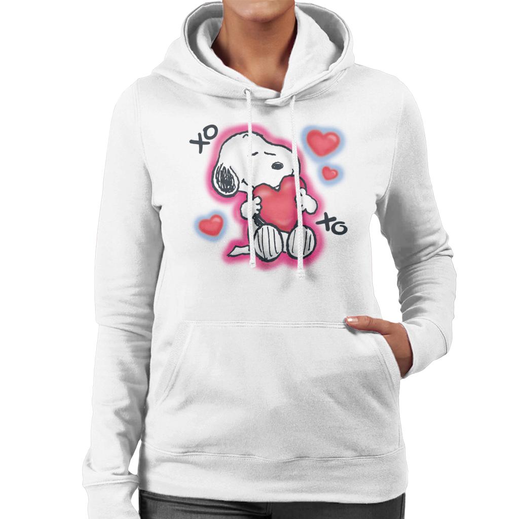 Peanuts Snoopy Hugging Love Heart Xo Women's Hooded product image 1