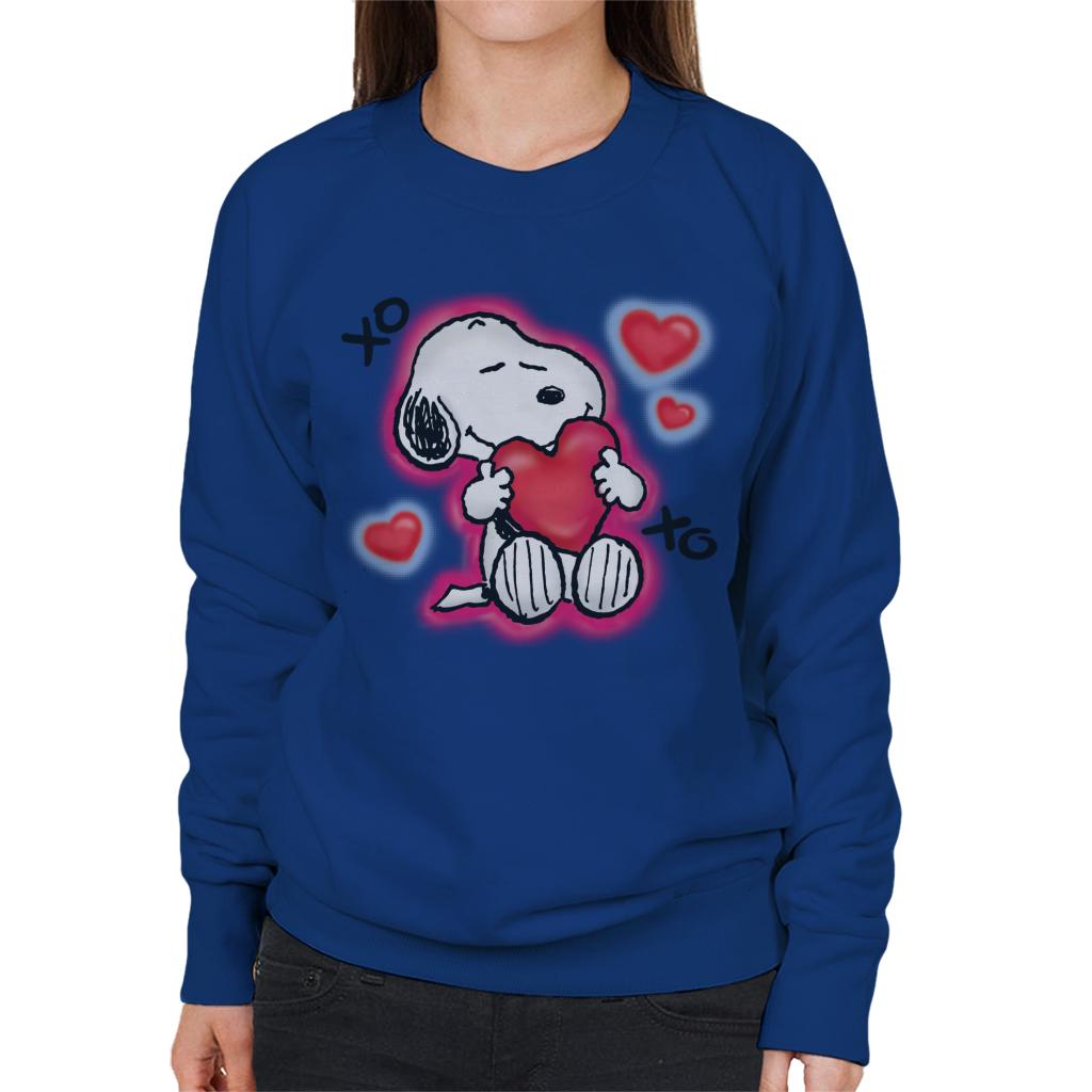 Peanuts Snoopy Hugging Love Heart Xo Women's Sweatshirt product image 4