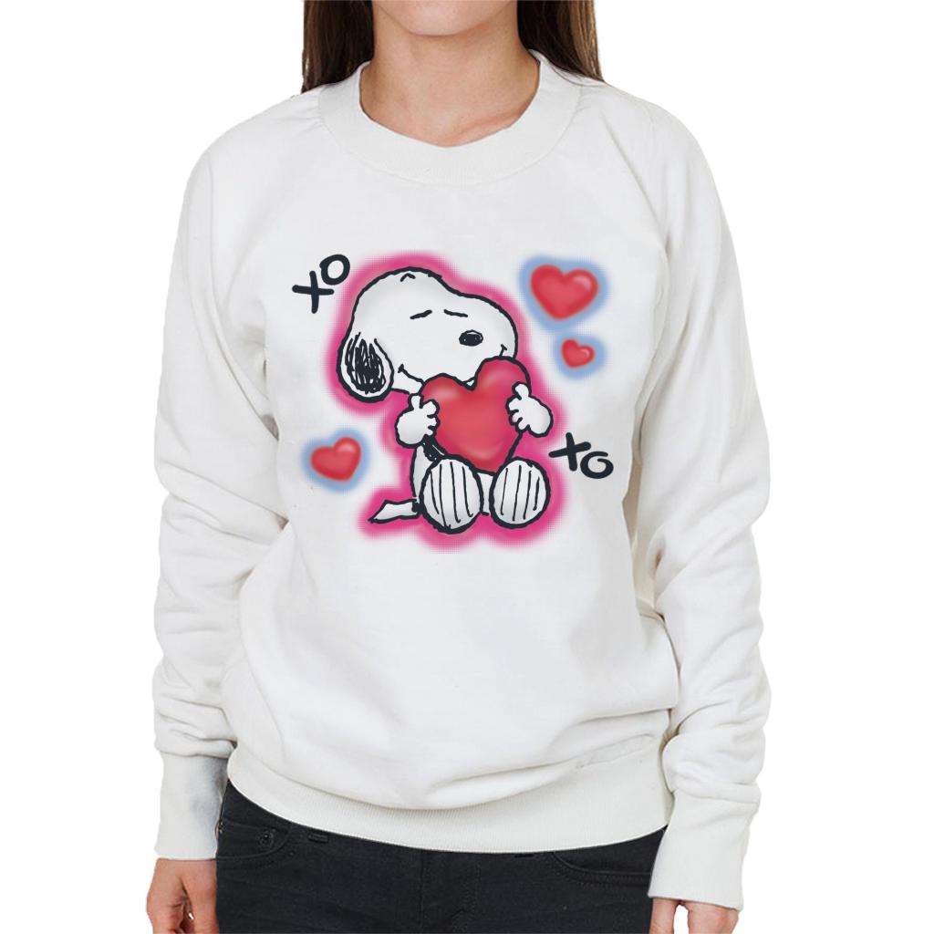 Peanuts Snoopy Hugging Love Heart Xo Women's Sweatshirt product image 1