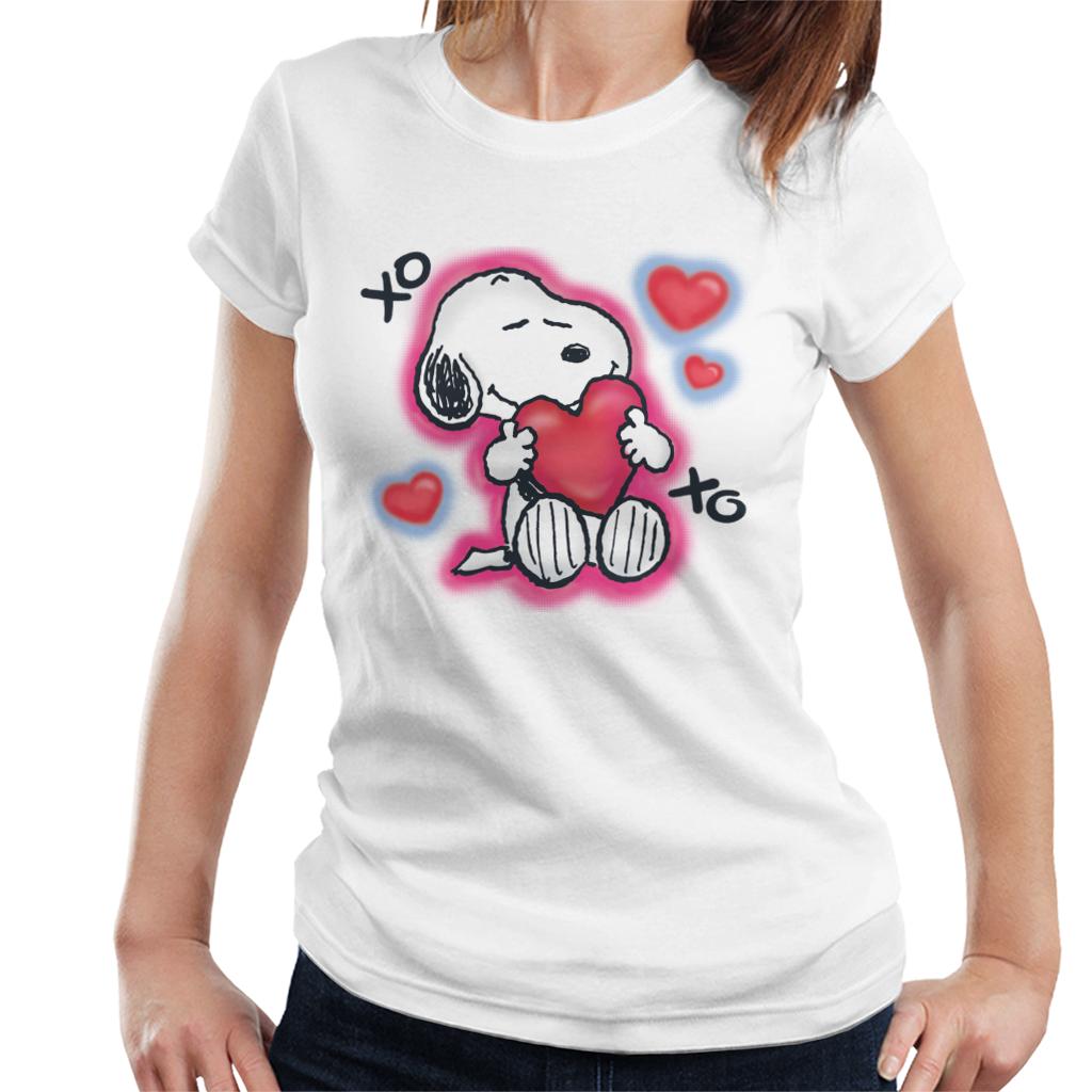 Peanuts Snoopy Hugging Love Heart Xo Women's T-Shirt product image 1