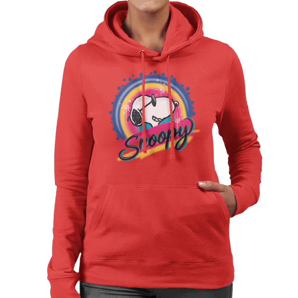 Peanuts Snoopy Wearing Sunglasses Colourful Women's Hooded product image 6