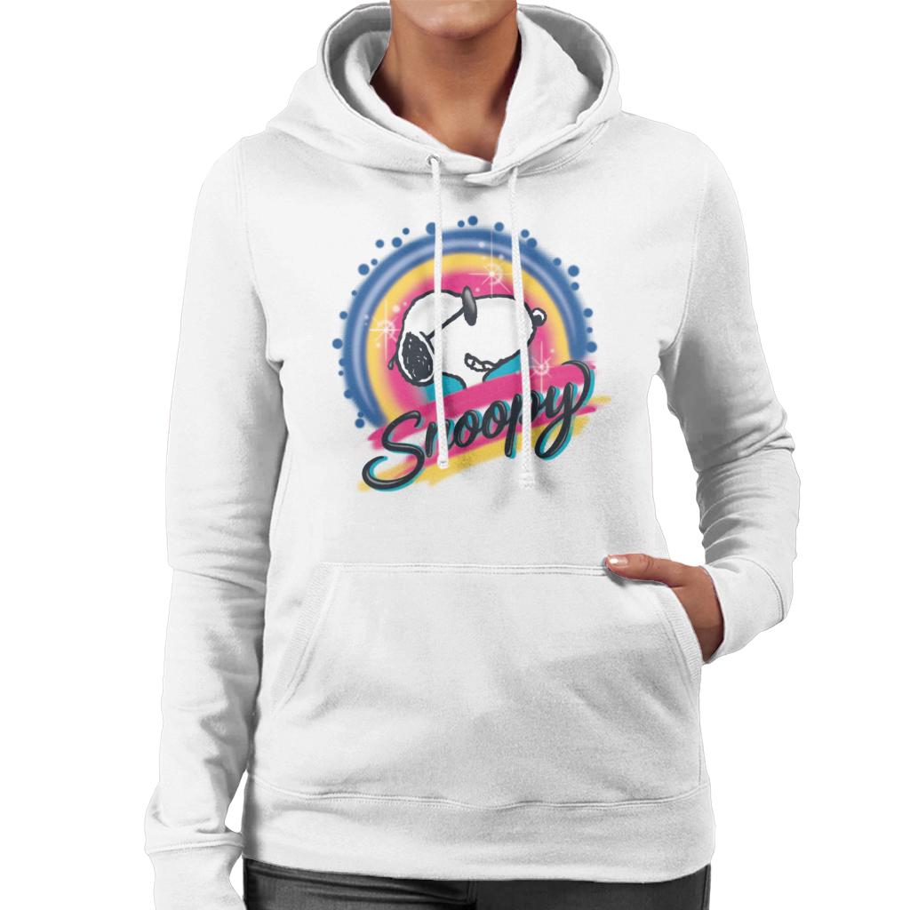 Peanuts Snoopy Wearing Sunglasses Colourful Women's Hooded product image 4