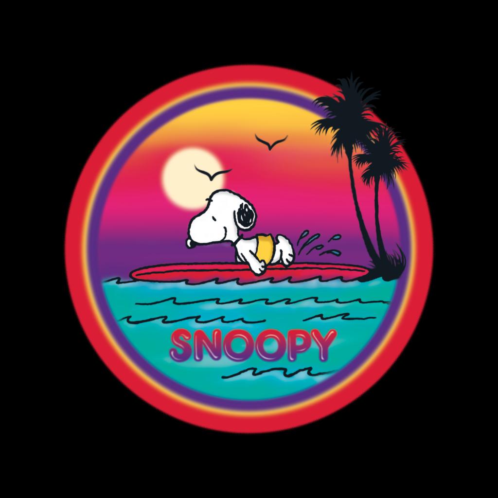 Peanuts Snoopy Surfing Sunset Men's T-Shirt product image 2