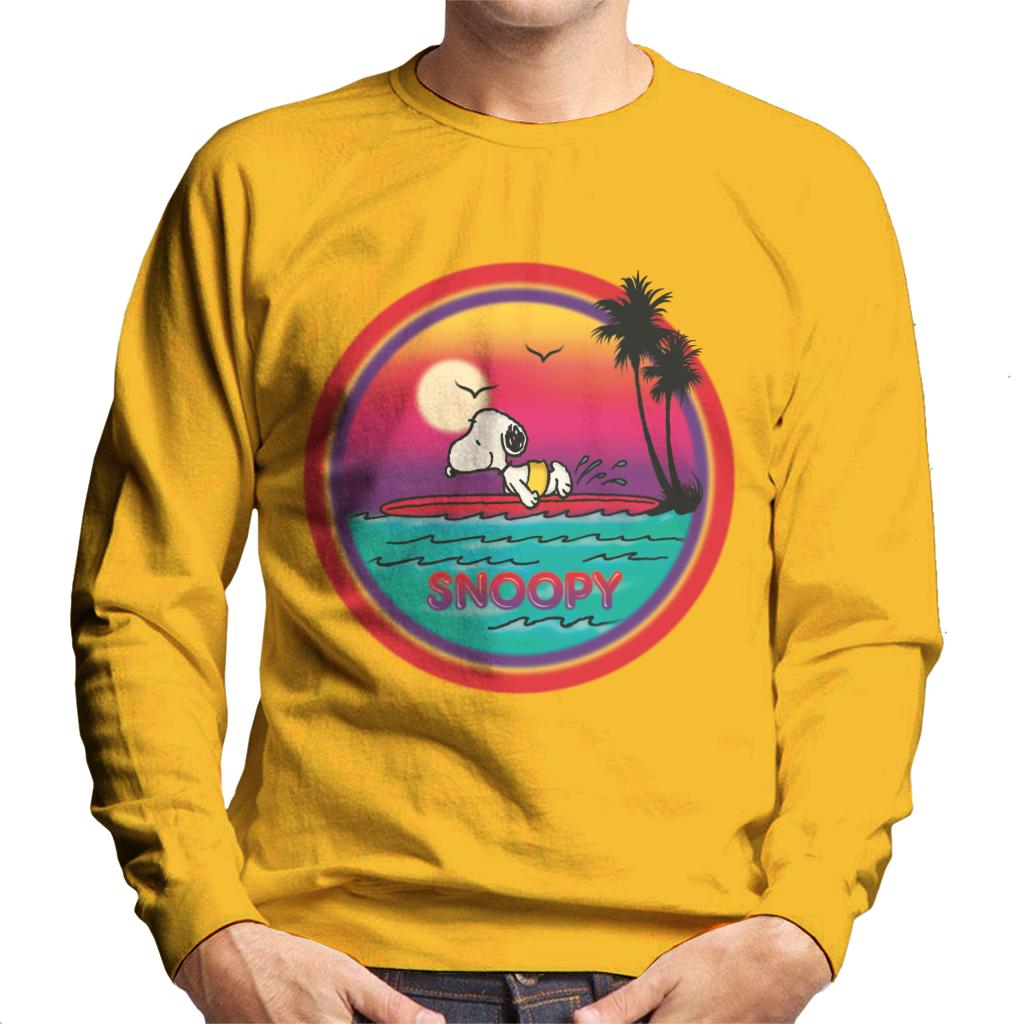 Peanuts Snoopy Surfing Sunset Men's Sweatshirt product image 6