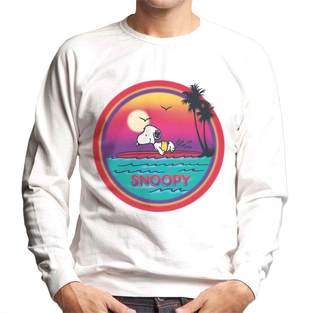 Peanuts Snoopy Surfing Sunset Men's Sweatshirt product image 4
