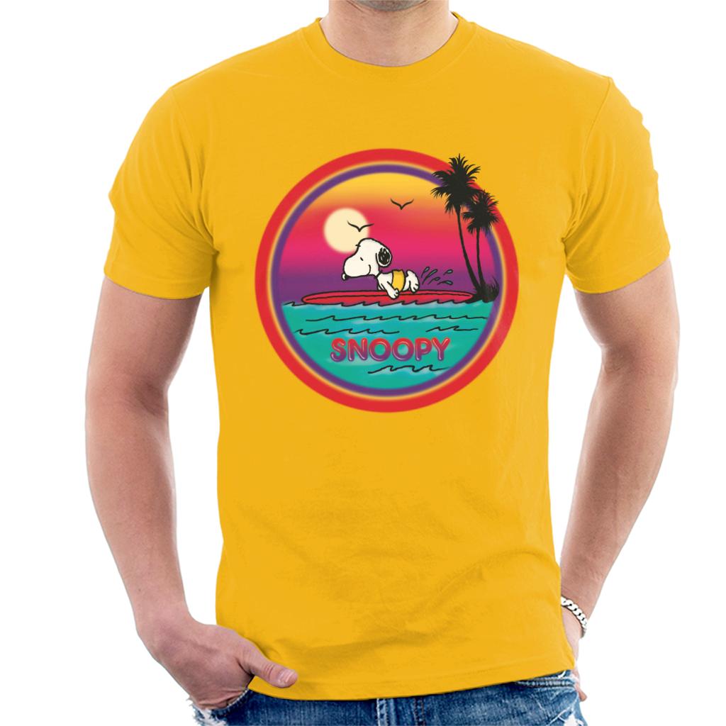 Peanuts Snoopy Surfing Sunset Men's T-Shirt product image 6