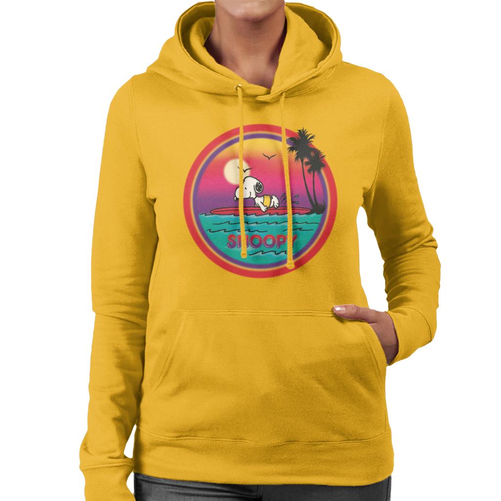 Peanuts Snoopy Surfing Sunset Women's Hooded Sweatshirt product image 6