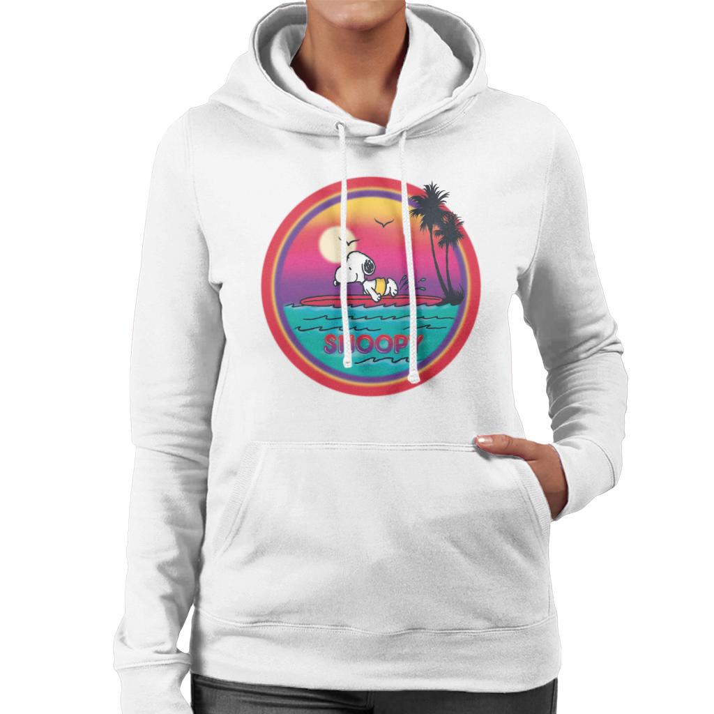 Peanuts Snoopy Surfing Sunset Women's Hooded Sweatshirt product image 4