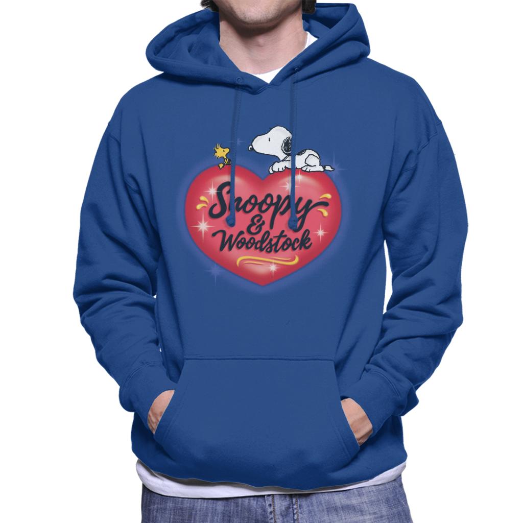 Peanuts Snoopy Woodstock Love Heart Men's Hooded Sweatshirt product image 4