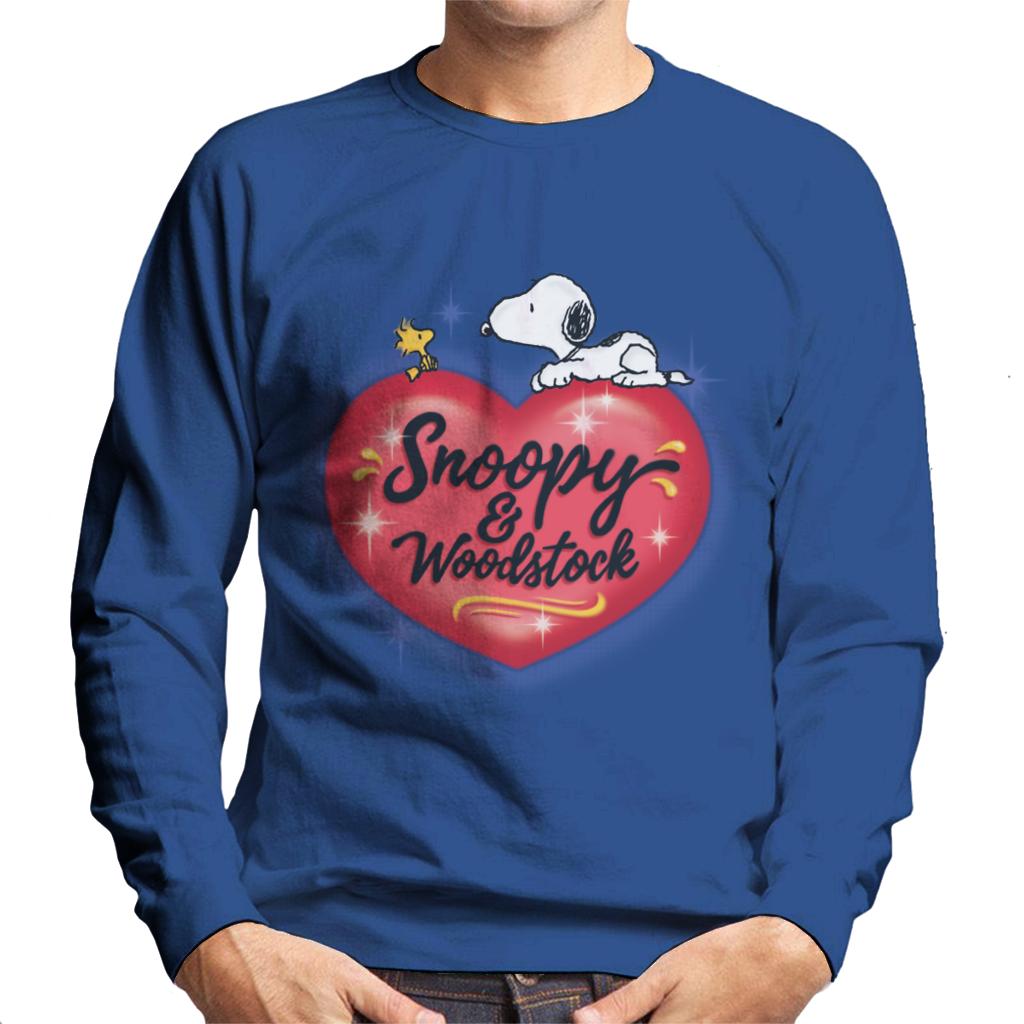 Peanuts Snoopy Woodstock Love Heart Men's Sweatshirt product image 4