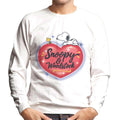 Peanuts Snoopy Woodstock Love Heart Men's Sweatshirt product image 1
