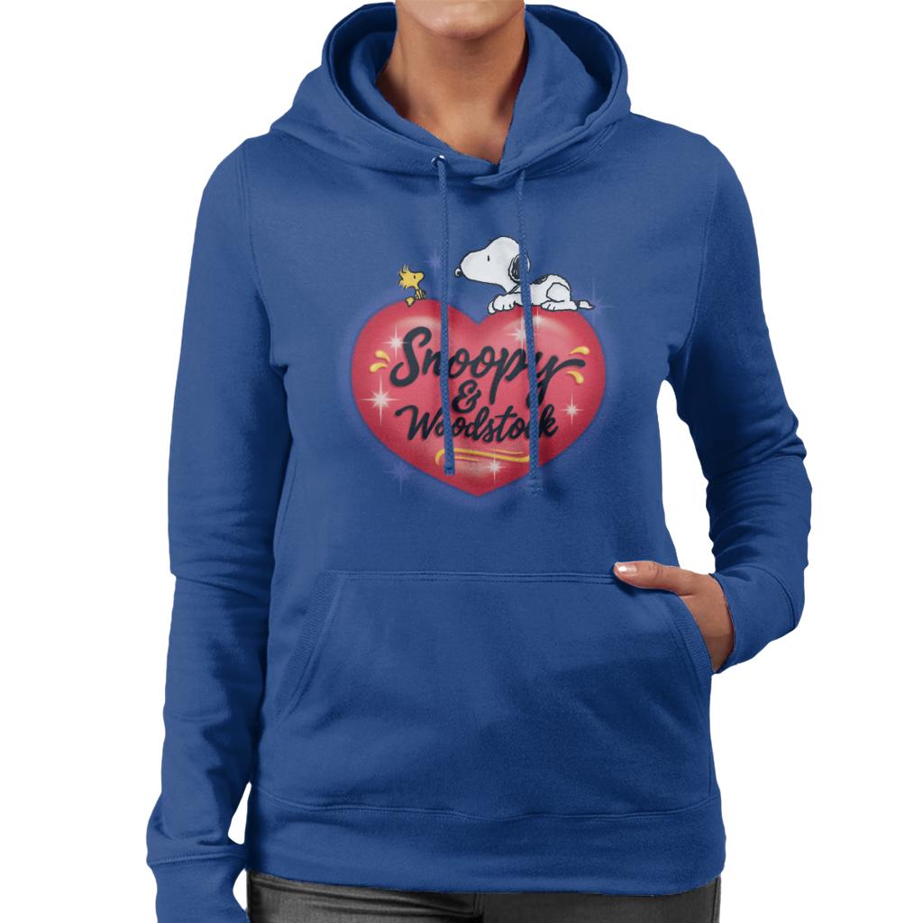 Peanuts Snoopy Woodstock Love Heart Women's Hooded product image 4