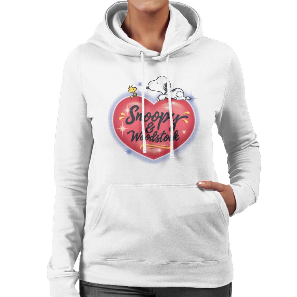 Peanuts Snoopy Woodstock Love Heart Women's Hooded product image 1