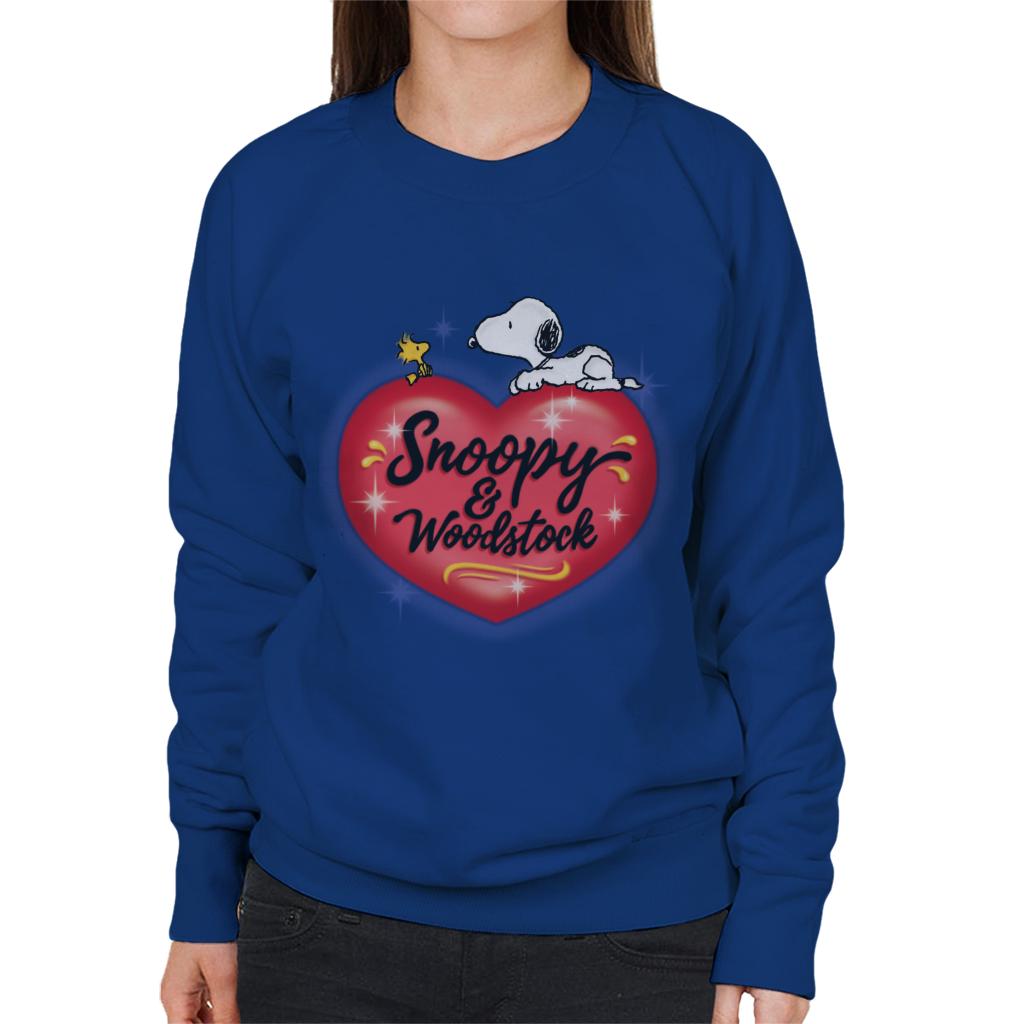 Peanuts Snoopy Woodstock Love Heart Women's Sweatshirt product image 4