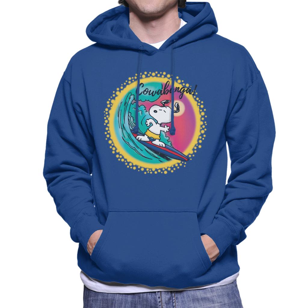 Peanuts Snoopy Surfing Cowabunga Men's Hooded Sweatshirt product image 4