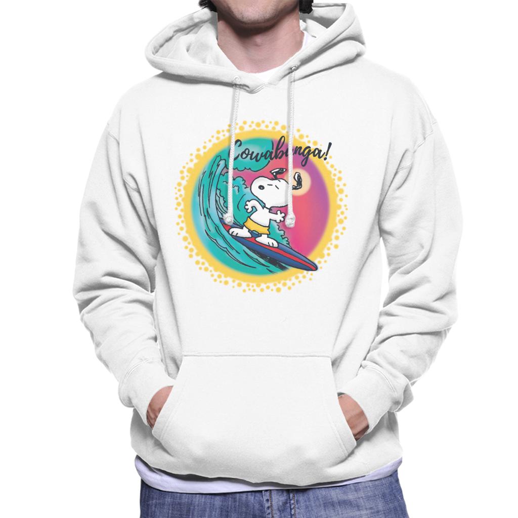 Peanuts Snoopy Surfing Cowabunga Men's Hooded Sweatshirt product image 1