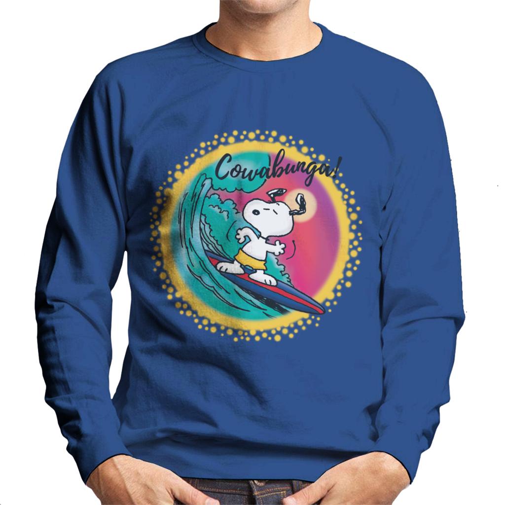 Peanuts Snoopy Surfing Cowabunga Men's Sweatshirt product image 4
