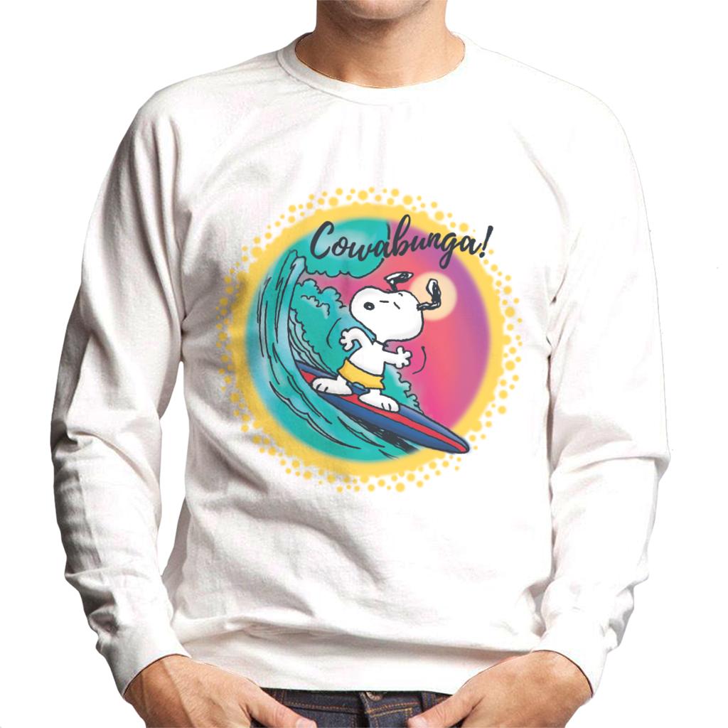 Peanuts Snoopy Surfing Cowabunga Men's Sweatshirt product image 1