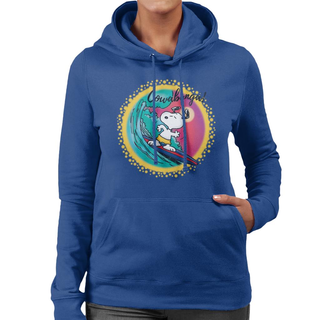 Peanuts Snoopy Surfing Cowabunga Women's Hooded Sweatshirt product image 4