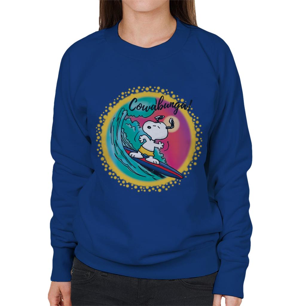 Peanuts Snoopy Surfing Cowabunga Women's Sweatshirt product image 4