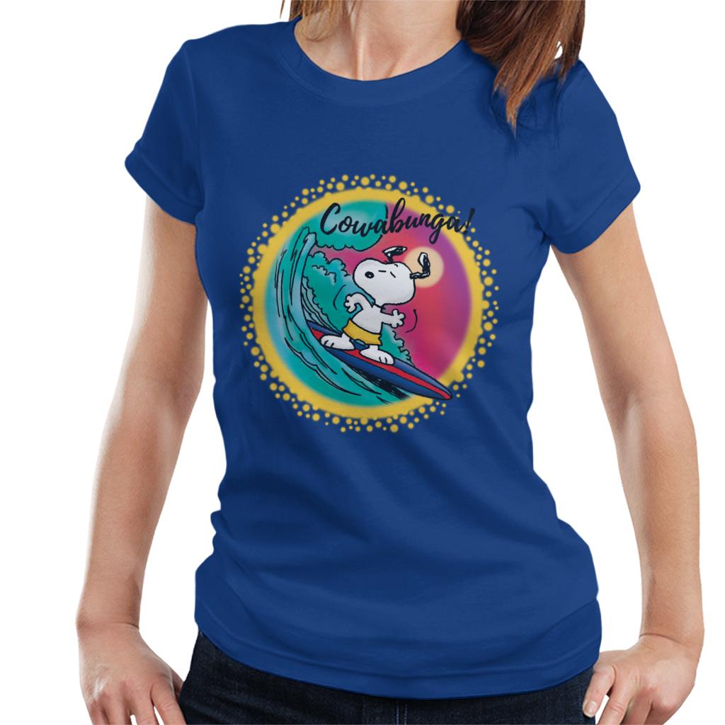 Peanuts Snoopy Surfing Cowabunga Women's T-Shirt product image 4