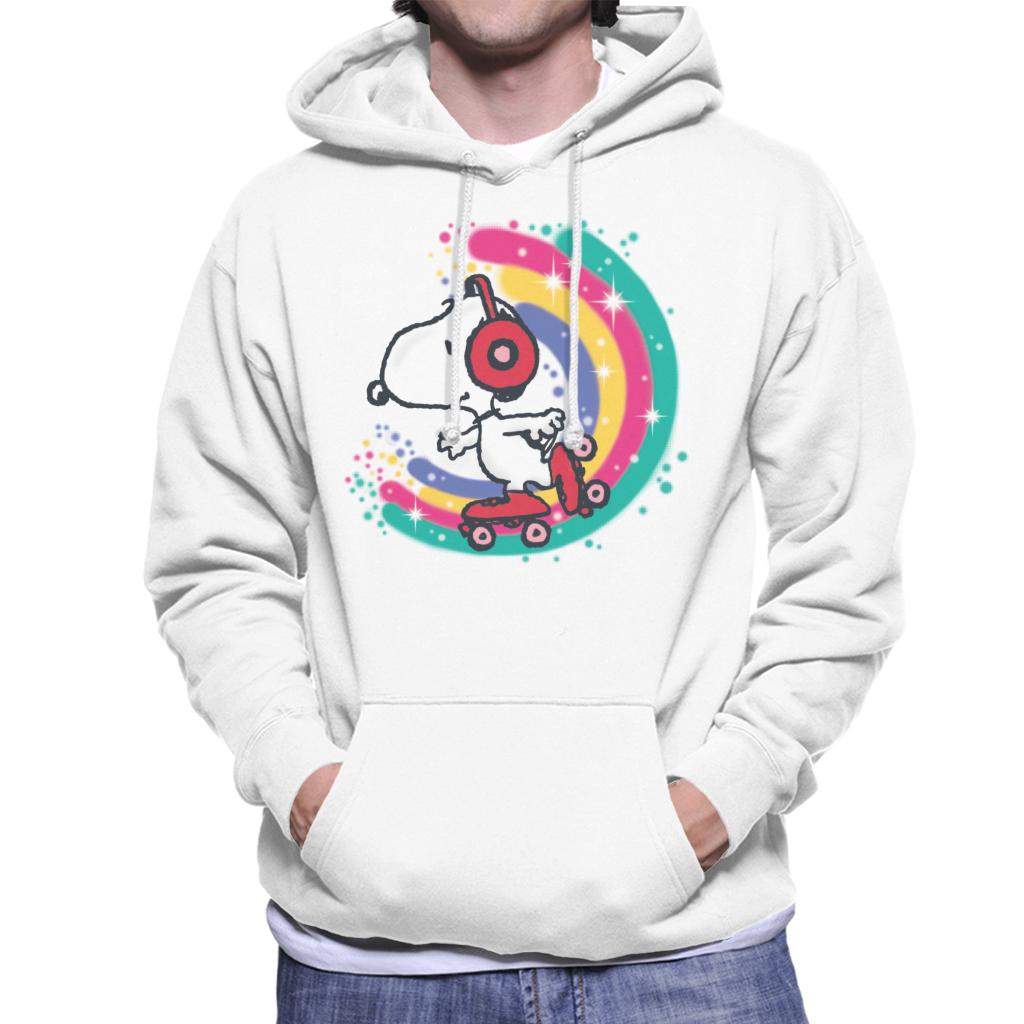 Peanuts Snoopy Roller Skating Rainbow Men's Hooded product image 1