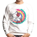 Peanuts Snoopy Roller Skating Rainbow Men's Sweatshirt product image 1